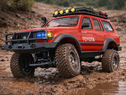 Toyota 4x4 en terreno embarrado