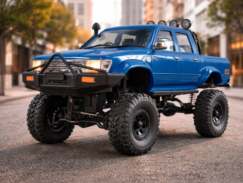 Toyota Hilux bajo la luz dorada